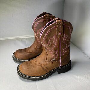 Justin kids Gemma 8" Stylish Western Cowboy Boots